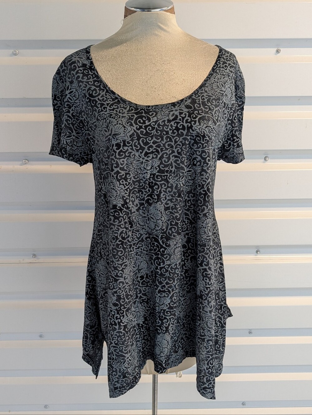 FRESH PRODUCE batik print swing tee L XL
